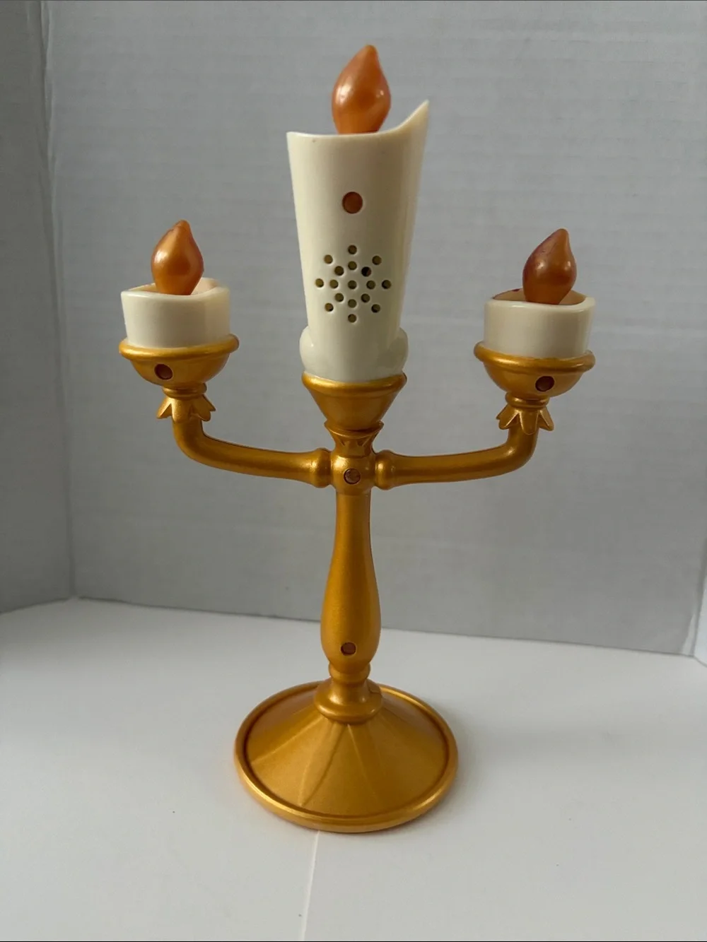 Beauty and the beast Gold Animated Candelabra  - Lumière works